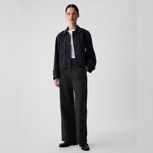 NWT! GAP Black Mid Rise Loose Khakis - Size 0🩷